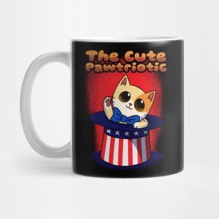 The Cute Patriotic Cat Gift Mug